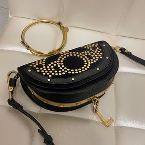 RARE Chloe Nile Constellation Studded Minaudiere